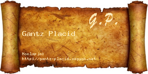 Gantz Placid névjegykártya